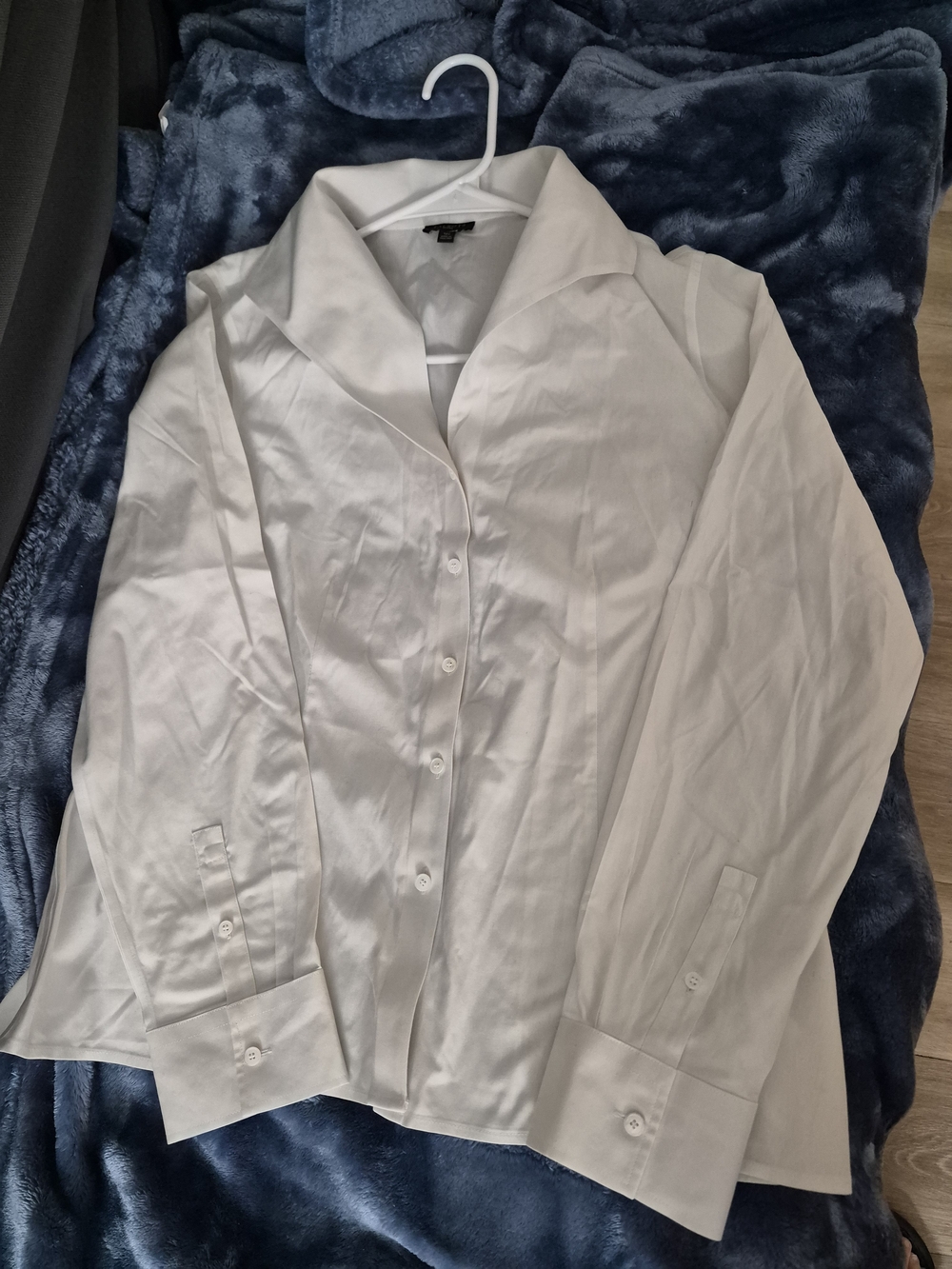 Talbots White Men's Long-Sleeve Button Shirt